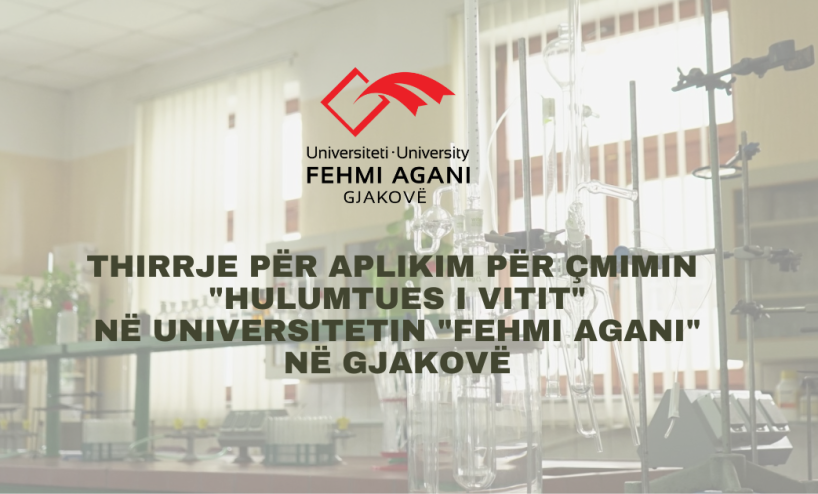 Call for Applications for the "Researcher of the Year" Award at the University "Fehmi Agani" in Gjakova